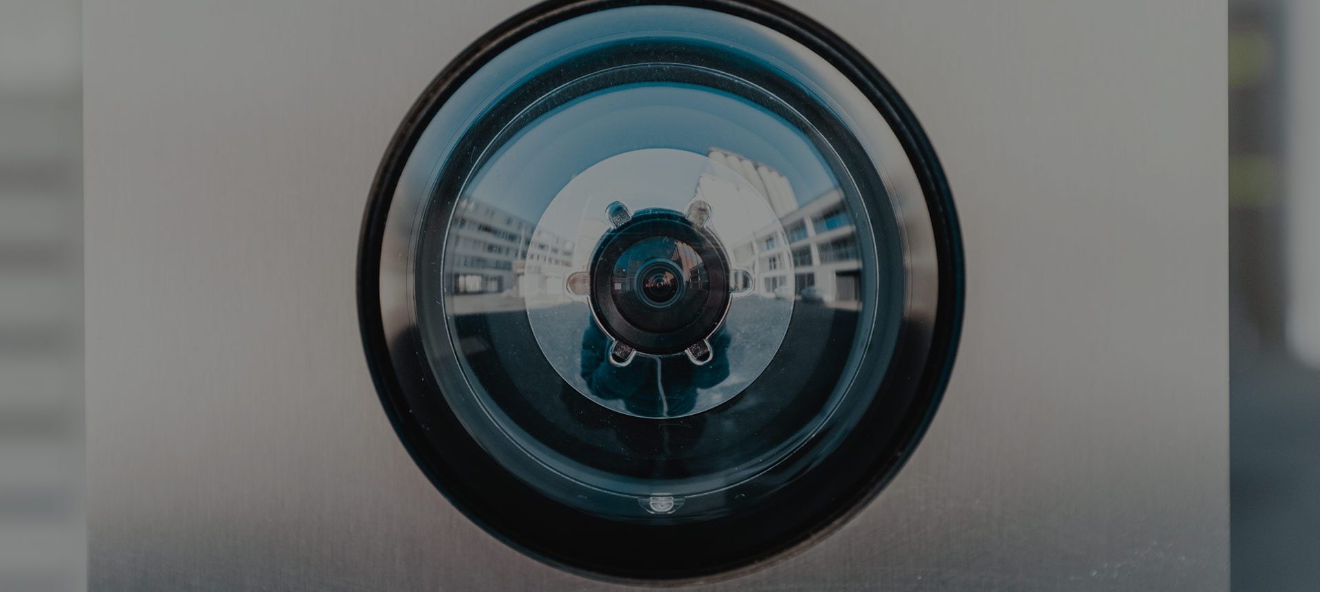 Macro shot of a security camera