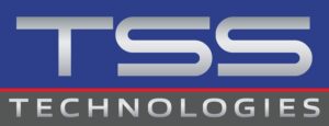 TSS Technologies logo with blue background.